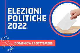 ELEZIONI POLITICHE DEL 25/09/2022