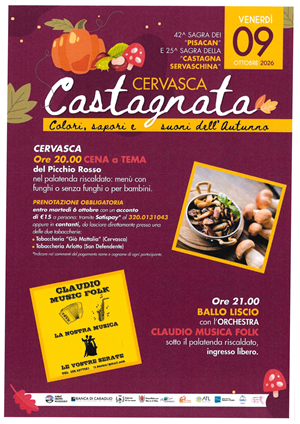 Sagra dei pisacan e castagnata 2026