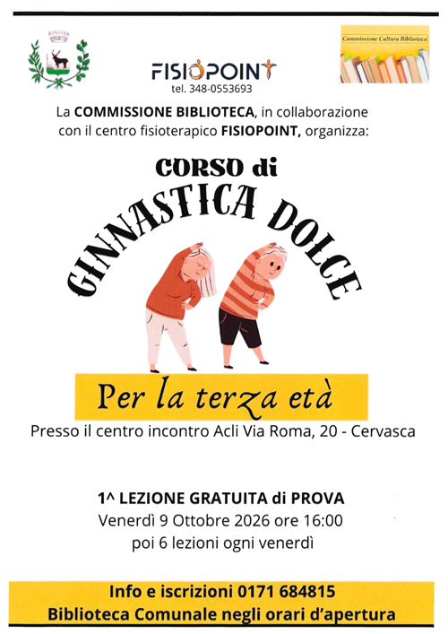 Corso di ginnastica dolce