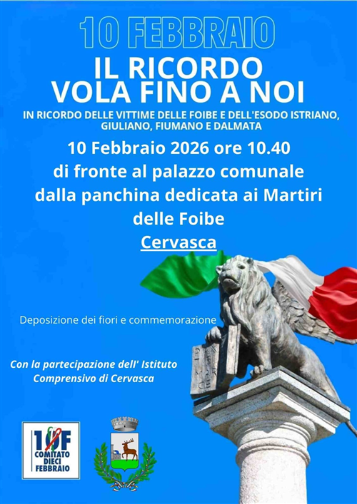 in ricordo delle vittime vola fino a noi